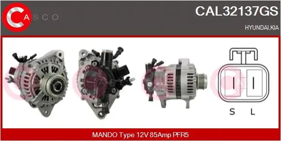 CAL32137GS CASCO Генератор (фото 1)