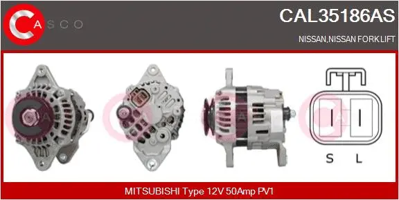 CAL35186AS CASCO Генератор (фото 1)