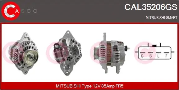 CAL35206GS CASCO Генератор (фото 1)