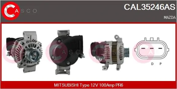 CAL35246AS CASCO Генератор (фото 1)