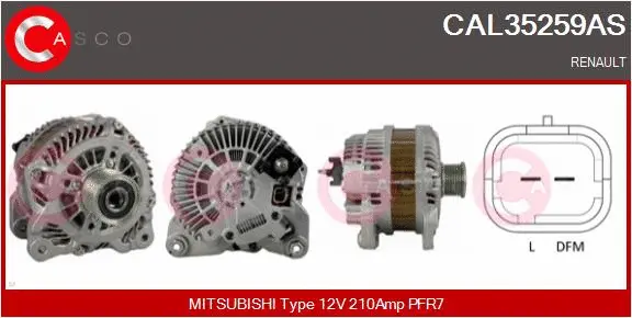 CAL35259AS CASCO Генератор (фото 1)