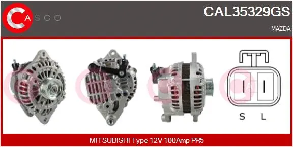 CAL35329GS CASCO Генератор (фото 1)
