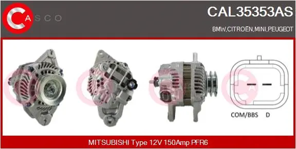CAL35353AS CASCO Генератор (фото 1)