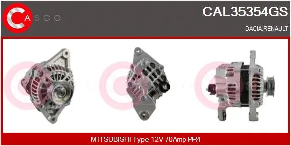 CAL35354GS CASCO Генератор (фото 1)