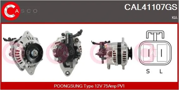 CAL41107GS CASCO Генератор (фото 1)
