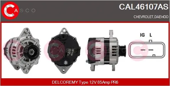 CAL46107AS CASCO Генератор (фото 1)