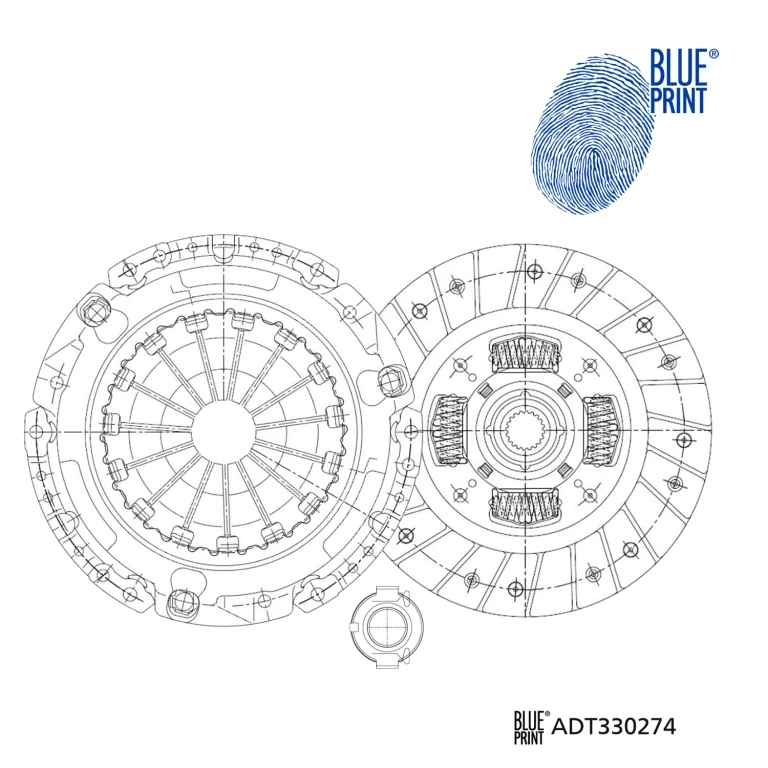 ADT330274 BLUE PRINT Комплект сцепления (фото 2)