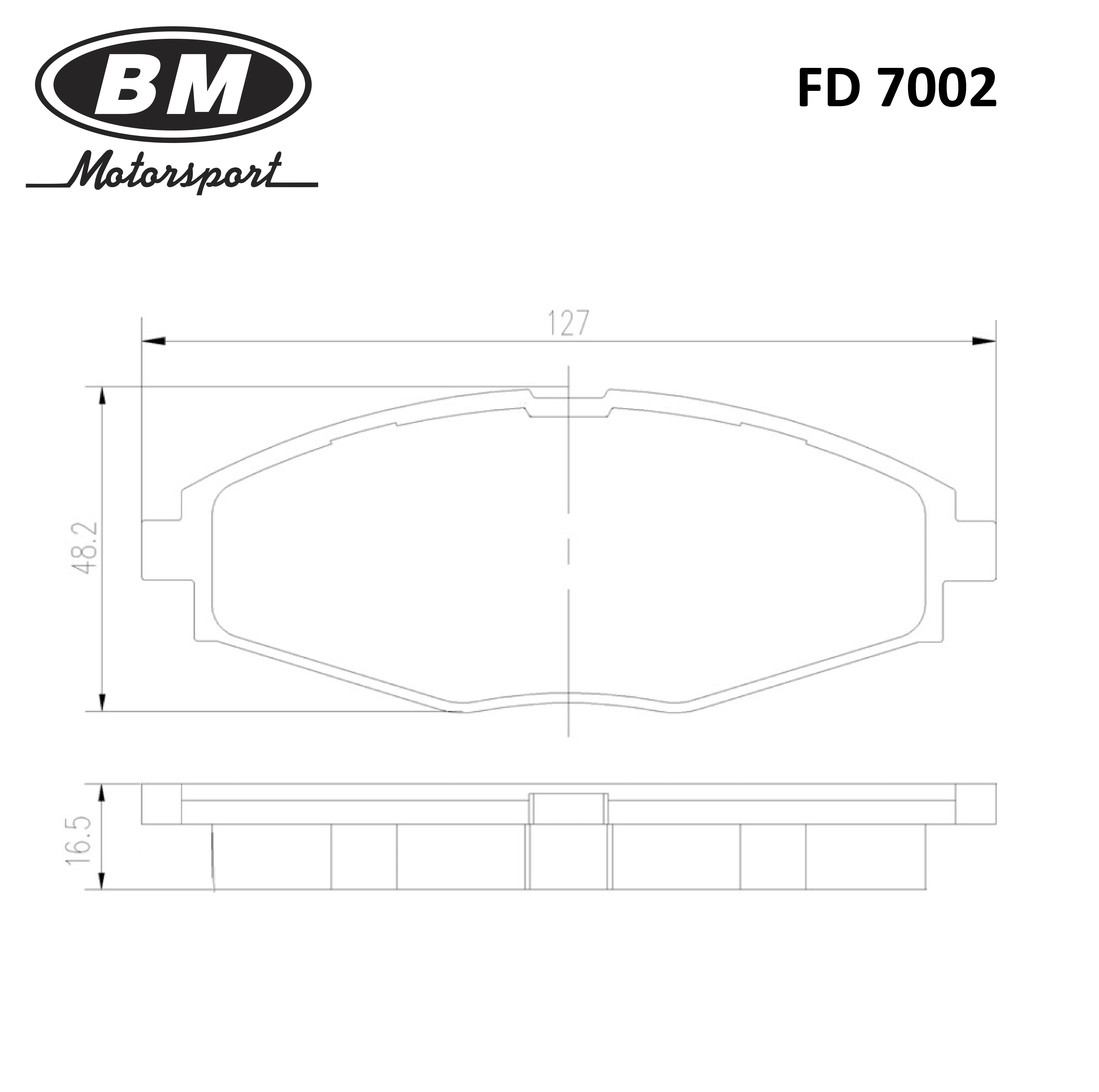 FD7002 BM Колодки диск. п. с антискрип. пл. daewoo (фото 3)
