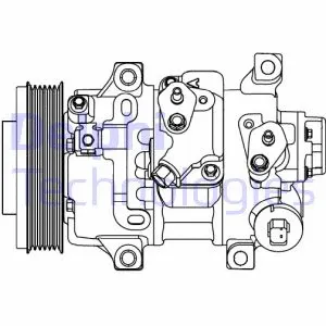 CS20478 DELPHI Компрессор, кондиционер (фото 1)