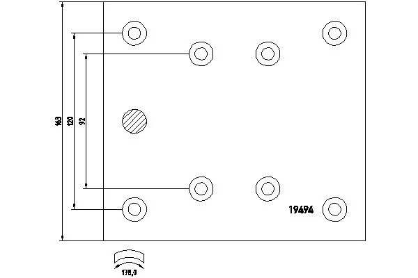 MP312A7115 DON Комплект тормозных башмаков, барабанные тормоза (фото 1)