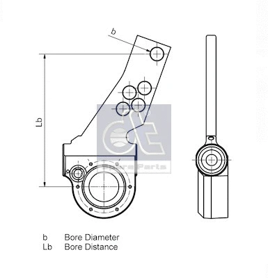 10.13025 DT Spare Parts Система тяг и рычагов, тормозная система (фото 4)