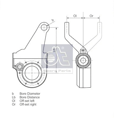 3.62403 DT Spare Parts Система тяг и рычагов, тормозная система (фото 4)