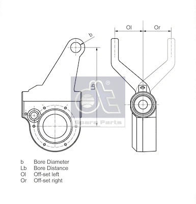 3.62408 DT Spare Parts Система тяг и рычагов, тормозная система (фото 4)