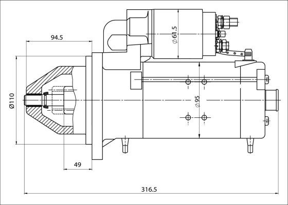 861035 PRESTOLITE ELECTRIC Стартер (фото 11)