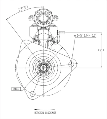 M90R3540SE PRESTOLITE ELECTRIC Стартер (фото 8)