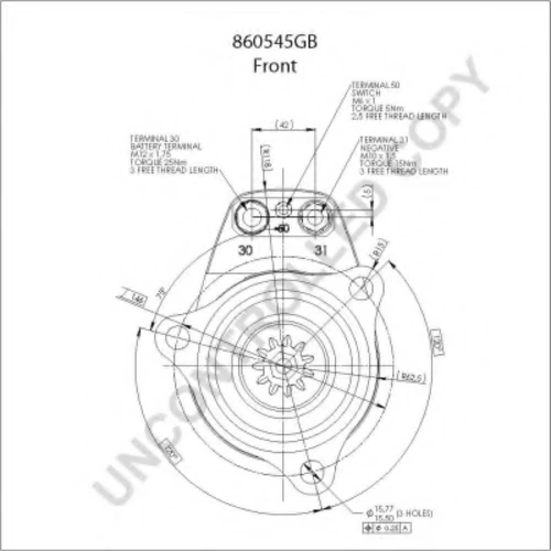 860545GB PRESTOLITE ELECTRIC Стартер (фото 6)