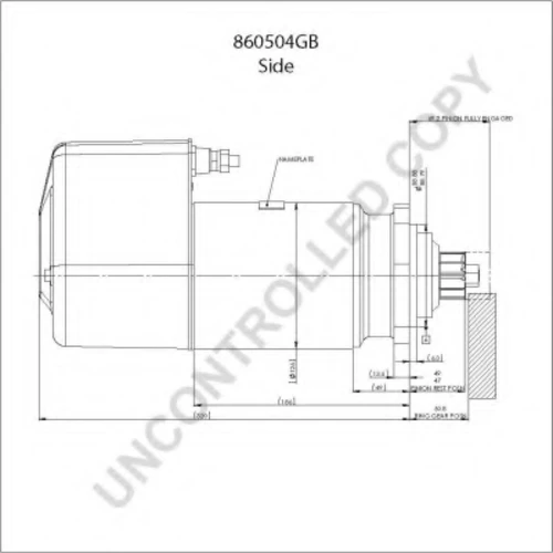 860504GB PRESTOLITE ELECTRIC Стартер (фото 7)