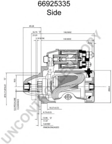 66925335 PRESTOLITE ELECTRIC Стартер (фото 11)