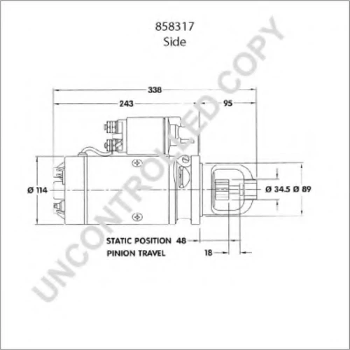 858317 PRESTOLITE ELECTRIC Стартер (фото 12)