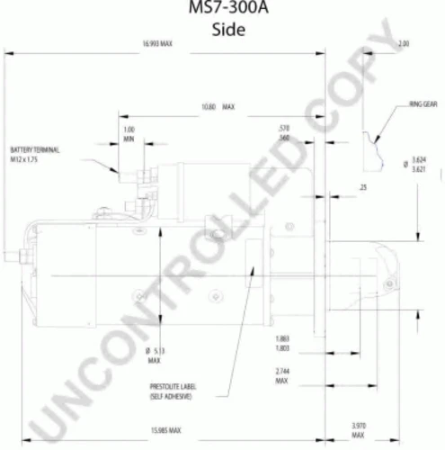 MS7-300A PRESTOLITE ELECTRIC Стартер (фото 8)