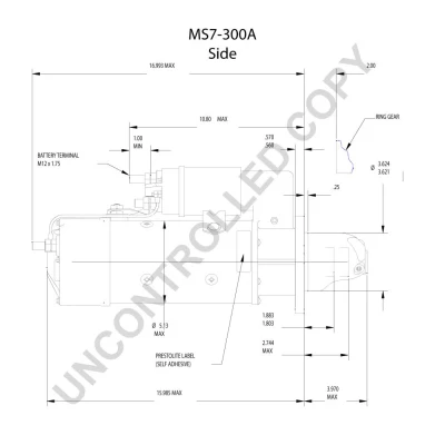 MS7-300A PRESTOLITE ELECTRIC Стартер (фото 11)