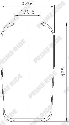 9075 PRIME-RIDE Кожух пневматической рессоры (фото 2)