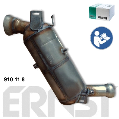 910118 ERNST Сажевый / частичный фильтр, система выхлопа ОГ (фото 1)