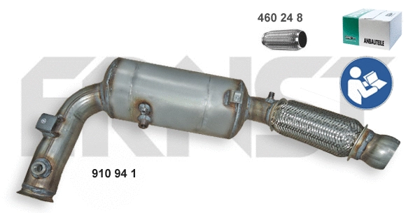 910941 ERNST Сажевый / частичный фильтр, система выхлопа ОГ (фото 1)