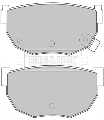 BBP1549 BORG & BECK Комплект тормозных колодок, дисковый тормоз (фото 2)