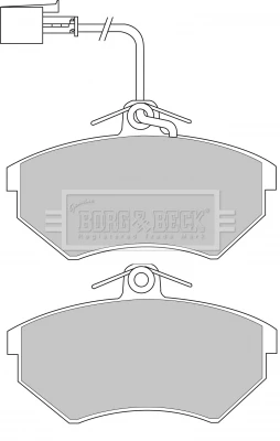 BBP1123 BORG & BECK Комплект тормозных колодок, дисковый тормоз (фото 3)