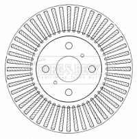 BBD4560 BORG & BECK Тормозной диск (фото 3)