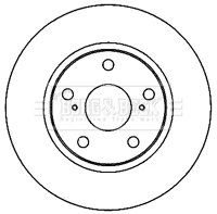 BBD5183 BORG & BECK Тормозной диск (фото 3)