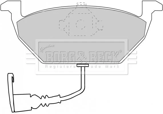 BBP1617 BORG & BECK Комплект тормозных колодок, дисковый тормоз (фото 3)