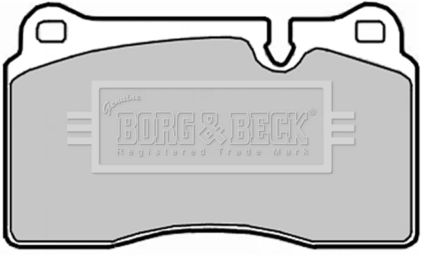 BBP2017 BORG & BECK Комплект тормозных колодок, дисковый тормоз (фото 2)