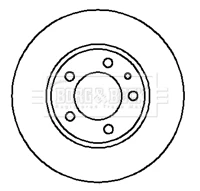 BBD4154 BORG & BECK Тормозной диск (фото 2)