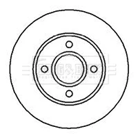 BBD5050 BORG & BECK Тормозной диск (фото 2)