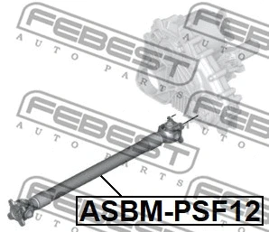 ASBM-PSF12 FEBEST Карданный вал, главная передача (фото 2)