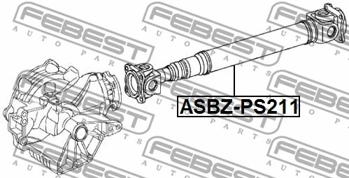 ASBZ-PS211 FEBEST Карданный вал, главная передача (фото 2)