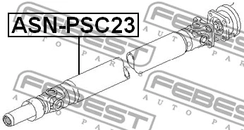 ASN-PSC23 FEBEST Карданный вал, главная передача (фото 1)