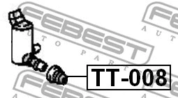 TT-008 FEBEST Прокладка, насос омытеля / бачок омывателя (фото 2)