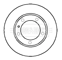 BBD5700S BORG & BECK Тормозной диск (фото 1)