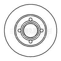 BBD4950 BORG & BECK Тормозной диск (фото 2)