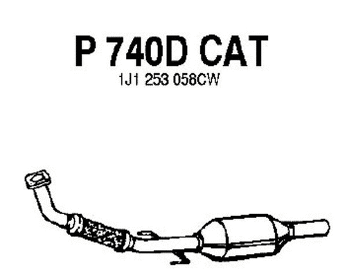 P740DCAT FENNO Катализатор (фото 1)