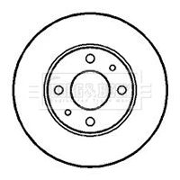 BBD4915 BORG & BECK Тормозной диск (фото 2)