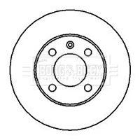 BBD4168 BORG & BECK Тормозной диск (фото 2)