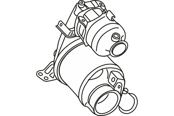 P9856DPF FENNO Сажевый / частичный фильтр, система выхлопа ОГ (фото 1)