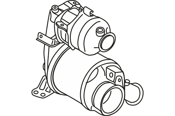 P9858DPF FENNO Сажевый / частичный фильтр, система выхлопа ОГ (фото 1)