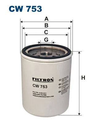 CW753 FILTRON Фильтр охлаждающей жидкости (фото 1)