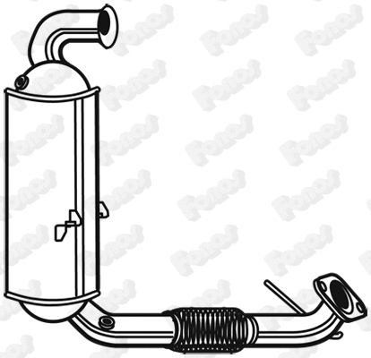 93156 FONOS Сажевый / частичный фильтр, система выхлопа ОГ (фото 1)