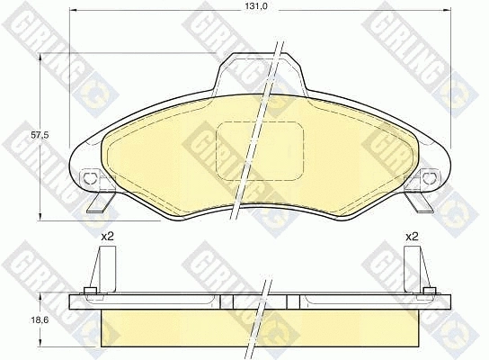 6410863 GIRLING Комплект тормозов, дисковый тормозной механизм (фото 1)